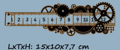 LxTxH: 15x10x7,7 cm